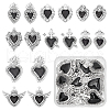 Unicraftale 16Pcs 8 Styles Alloy Pendants ENAM-UN0001-10-1