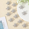 Fingerinspire 12Pcs Bees Alloy Brooches for Backpack Clothes JEWB-CA0001-53P-4