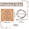 Olycraft Natural Zebra Jasper Round Beaded Stretch Bracelet with Alloy Heart Charm BJEW-OC0001-09B-3