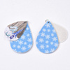 Christmas Theme PU Leather Big Pendants FIND-R080-10-3