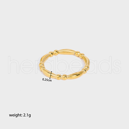 Stainless Steel Bamboo Joint Ring GY8845-31-1