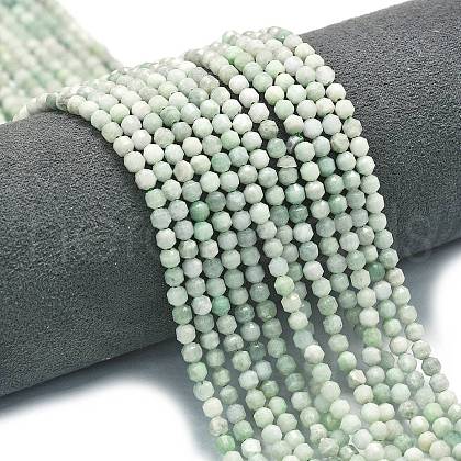 Natural Jadeite Jade Beads Strands G-A260-A36-01-1