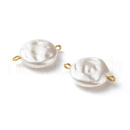 Eco-Friendly ABS Plastic Imitation Pearl Beads Link PALLOY-JF00825-1