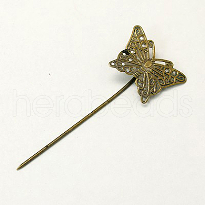Iron Hair Stick Findings X-IFIN-I010-AB-NF-1