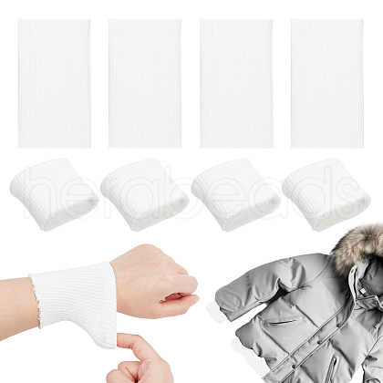 Polyester & Spandex Ribbing Fabric for Cuffs FIND-WH0018-05B-1