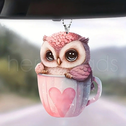 Owl Acrylic Pendant Decorations PW-WG63691-03-1