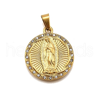 304 Stainless Steel Pendants STAS-B086-09F-G-1