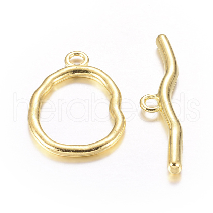 Alloy Toggle Clasps X-PALLOY-G013-G-1