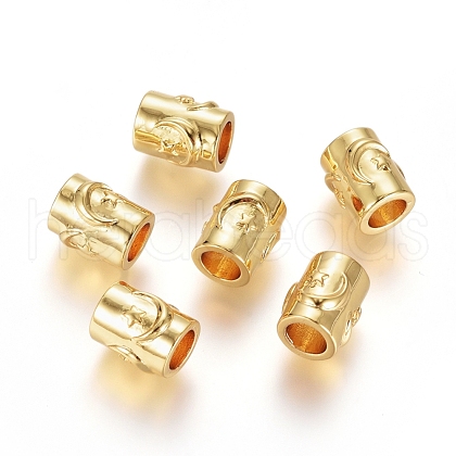 Brass European Beads KK-G389-49G-1
