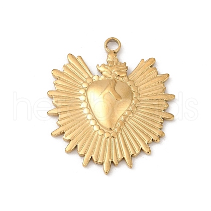 304 Stainless Steel Pendants STAS-S175-43C-G-1