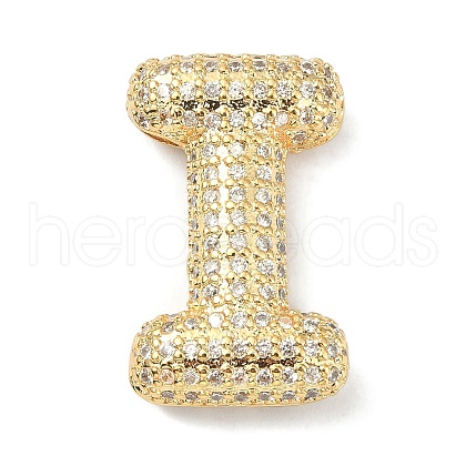 Rack Plating Brass Micro Pave Cubic Zirconia Pendants KK-Q790-01I-G-1
