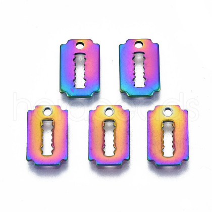 Ion Plating(IP) 201 Stainless Steel Charms STAS-S119-146-1