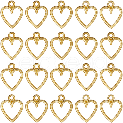 SUNNYCLUE 100Pcs Tibetan Style Alloy Charms FIND-SC0012-39G-1