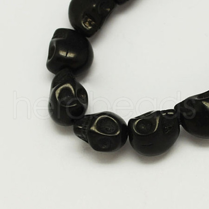 Synthetical Turquoise Beads Strands TURQ-S105-13x10mm-10-1