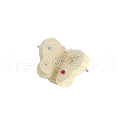 Double-Deck Butterfly Cellulose Acetate(Resin) Claw Hair Clips PW-WG3EC24-02-1