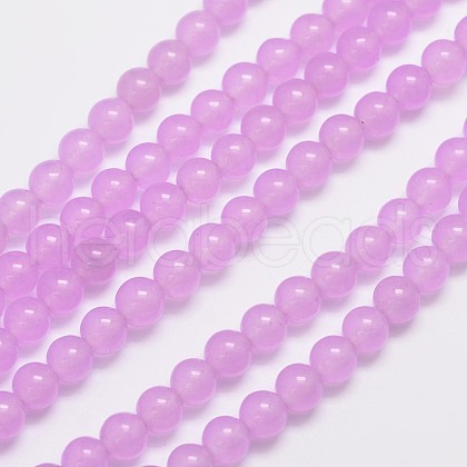 Natural & Dyed Malaysia Jade Bead Strands G-A146-6mm-A17-1