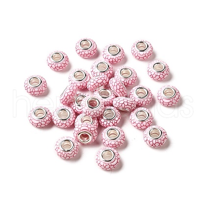 Opaque Resin European Beads RESI-C055-01I-1