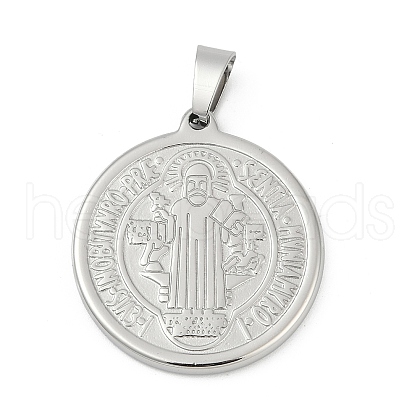 304 Stainless Steel Pendants STAS-A053-24B-P-1