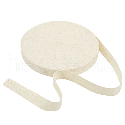 Cotton Herringbone Ribbon OCOR-WH0101-12B-01-1
