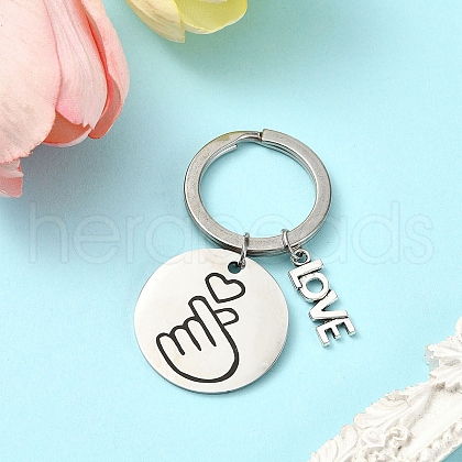 Alloy & 201 Stainless Steel Keychain KEYC-YW00101-05-1