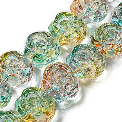 Glass Beads Strands GLAA-B018-02D-1