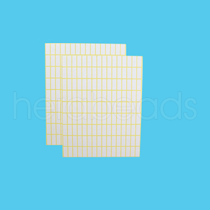 Rectangle Self Adhesive Writable Blank Stickers OFST-PW0016-01-1