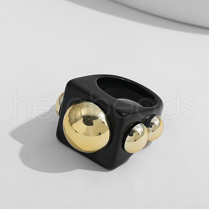 Sweet Style Resin Plastic Finger Rings FS-WG19313-05-1