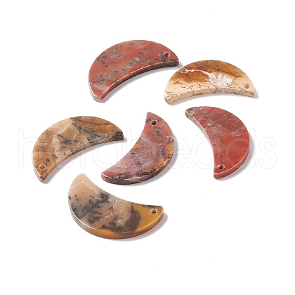 Natural Morocco Agate Pendants G-B030-22C-1