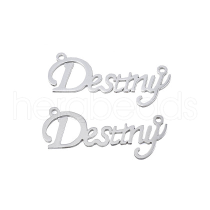 Non-Tarnish 304 Stainless Steel Connector Charms STAS-N095-129-1