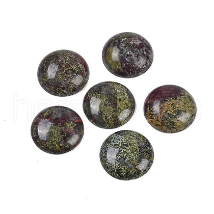 Natural Dragon Blood Cabochons X-G-H1596-FR-25mm-25-1