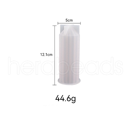 3D Striped Pillar DIY Food Grade Silicone Candle Molds PW-WG39552-01-1