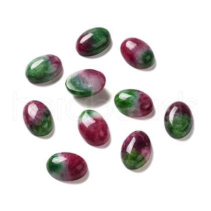 Dyed Natural Jade Cabochons G-G975-01C-04-1