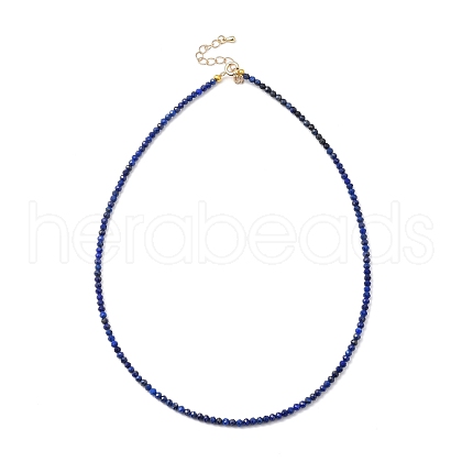 Natural Lapis Lazuli Beaded Necklaces NJEW-JN02990-07-1