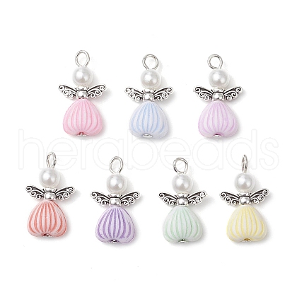 Acrylic Alloy Pendants PALLOY-JF03798-1