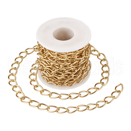 Decorative Chain Aluminium Twisted Chains Curb Chains CHA-TA0001-07G-1