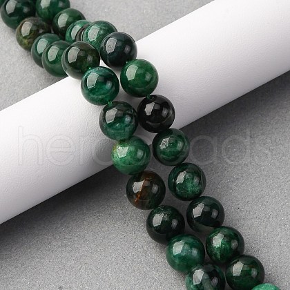 Natural Fuchsite Beads Strands G-K393-A02-10mm-1