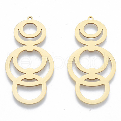 201 Stainless Steel Pendants STAS-N090-LA975-2-1