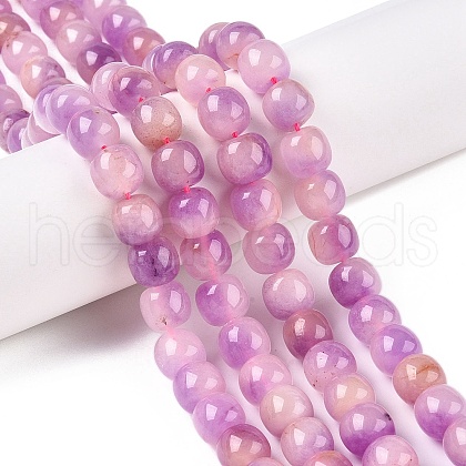 Dyed Natural White Jade Beads Strands G-T138-D04-1