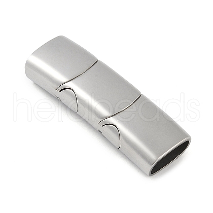 Tarnish Resistant 316 Surgical Stainless Steel Magnetic Clasps with Glue-in Ends STAS-F269-04P-03-1