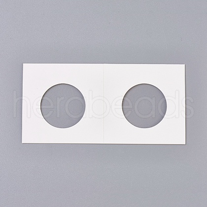 Cardboard Staple Type Coin Mylar Flip Holder Cover Case AJEW-WH0052-06D-1