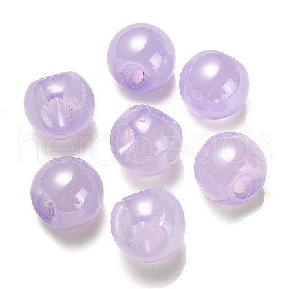 Opaque Acrylic Beads OACR-G012-03D-1