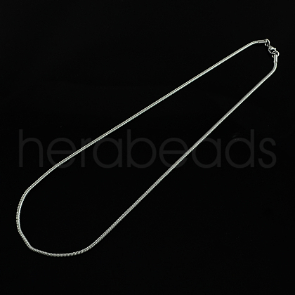 Non-Tarnish 304 Stainless Steel Snake Chain Necklaces X-STAS-S029-09-1