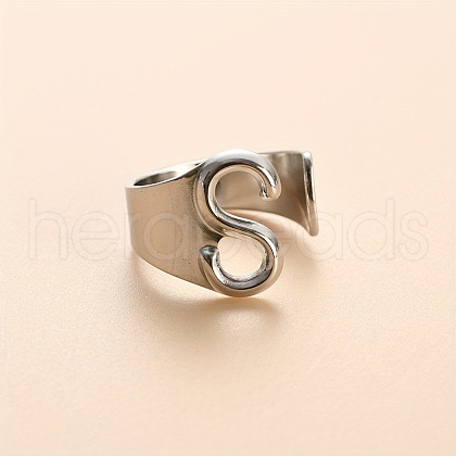 304 Stainless Steel Cuff Rings FS-WGEAFE6-38-1