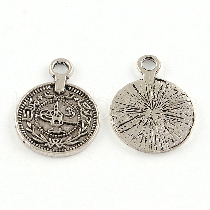 Tibetan Style Alloy Pendants TIBE-R295-047AS-FF-1