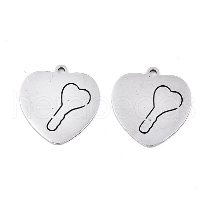 Non-Tarnish 201 Stainless Steel Pendants STAS-S081-070-1