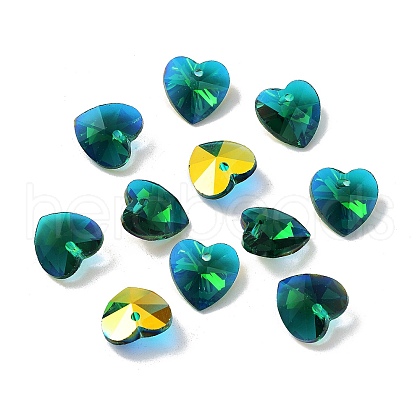 Electroplate Glass Charms GGLA-Z002-02M-1