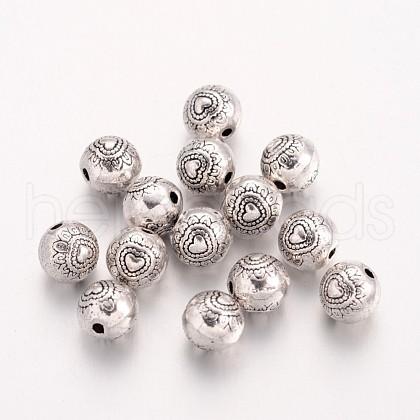 Tibetan Style Alloy Beads TIBEB-2986-AS-NR-1