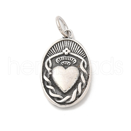 925 Sterling Silver Pendants STER-R008-04AS-06-1