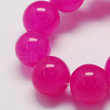 Natural Jade Bead Strands X-G-R165-8mm-11-1