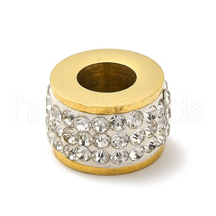 Ion Plating(IP) 304 Stainless Steel European Beads STAS-E184-20B-G-1
